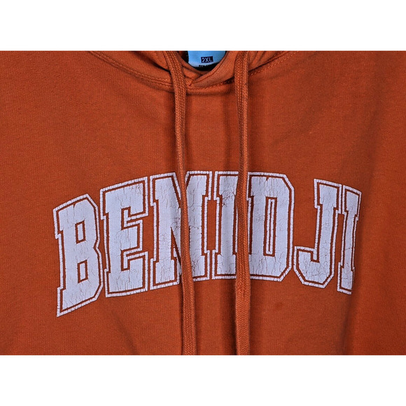 Bemidji Minnesota 2XL Hoodie Sweatshirt Orange Unisex READ - Picture 5 of 6
